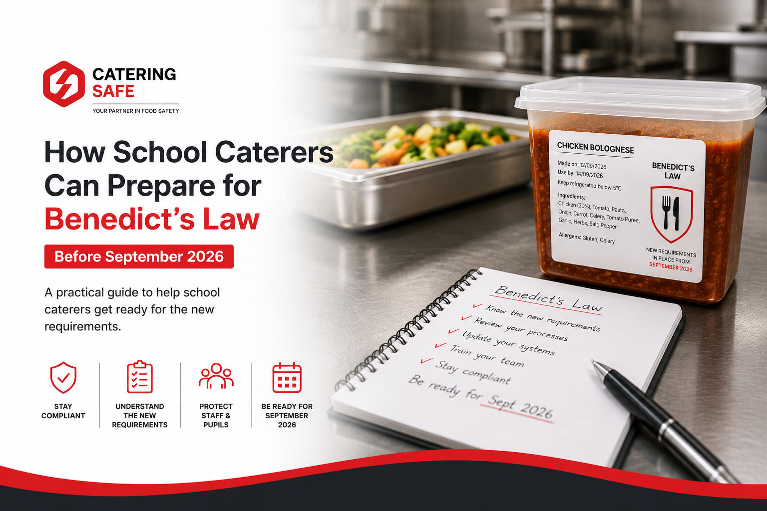 How School Caterers Can Prepare for Benedict's Law Before September 2026