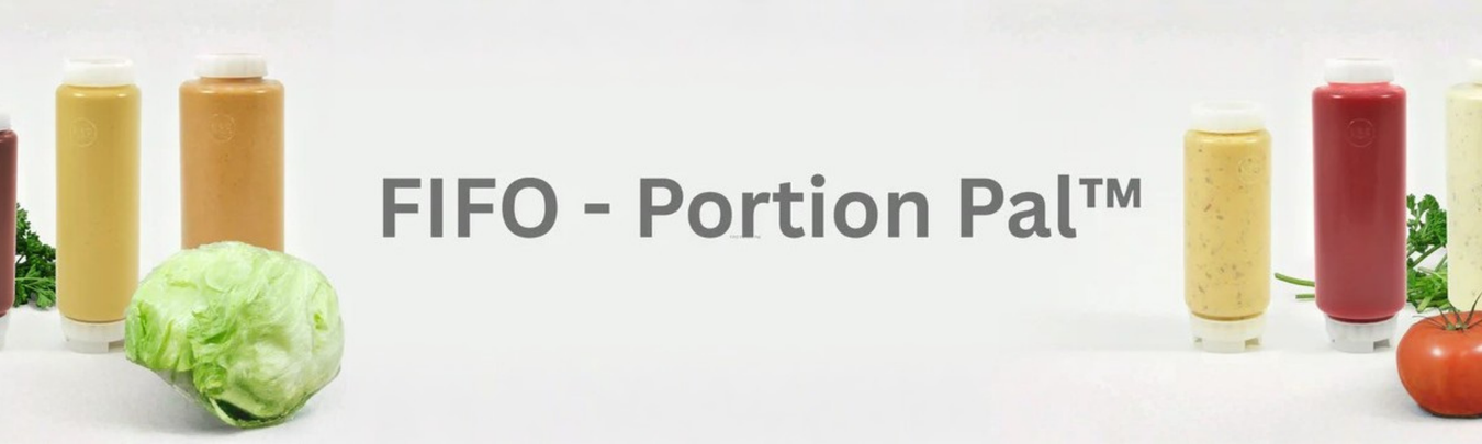 FIFO Portion control bottles