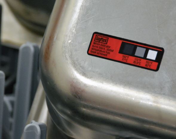 Dishwasher Temp strips