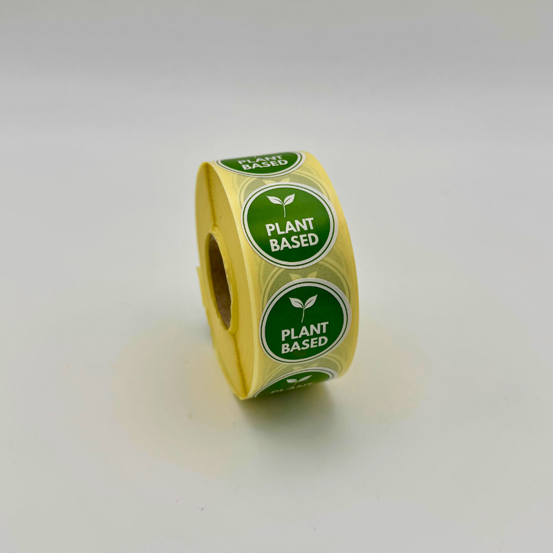25mm Plant Based Stickers – Nutritional Labels (1000 per Roll)