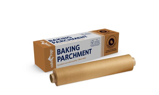 21C25 - Caterwrap Baking Parchment Paper 30cm x 50M in Cutter Box - Catering Safe