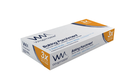 Wrapmaster Baking Parchment Refill 45cm x 50m (Pack of 3) 21C32 - Catering Safe