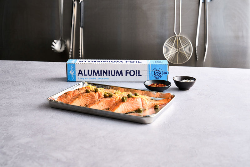 23C04 - Caterwrap Aluminium Foil 30CM x 75M in Cutter Box - Catering Safe