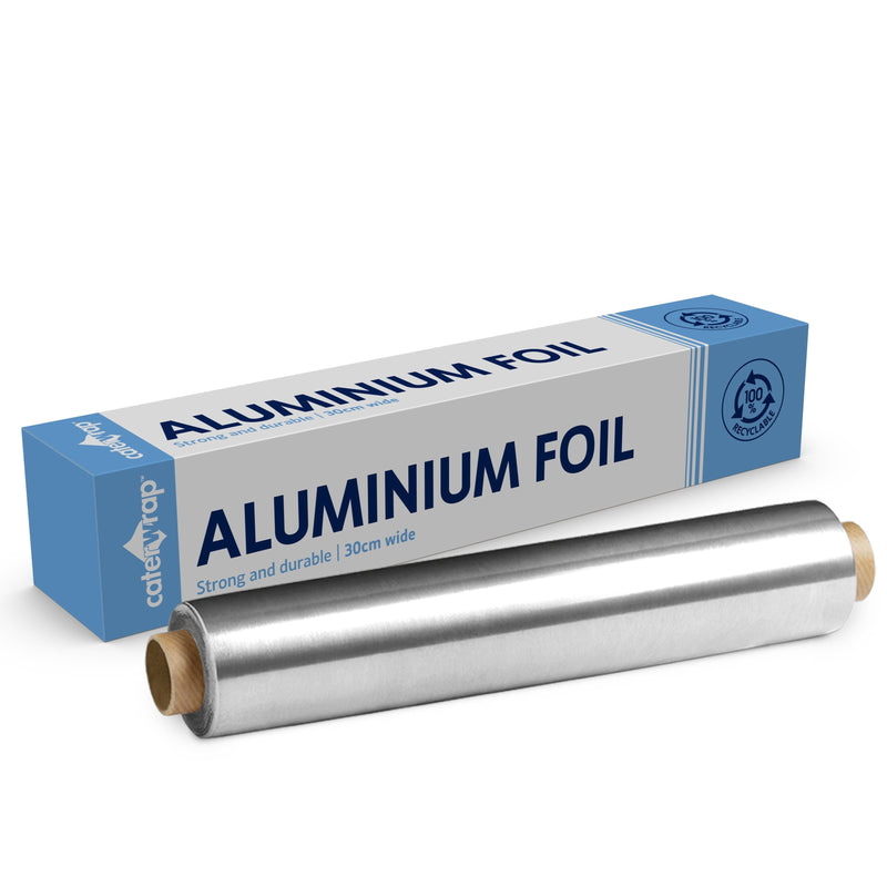 23C04 - Caterwrap Aluminium Foil 30CM x 75M in Cutter Box - Catering Safe