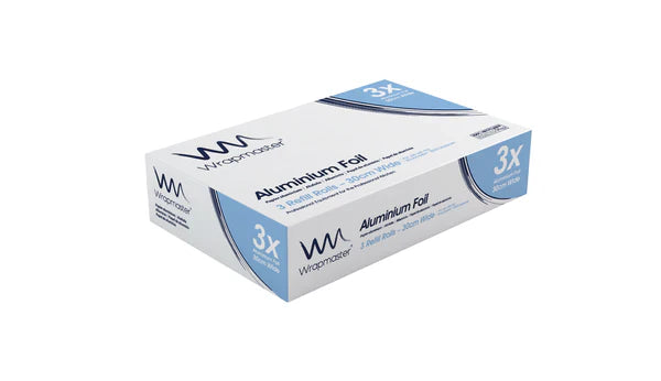 Wrapmaster® 1000 Aluminium Foil Refill – Professional Catering Foil (300mm x 100m, 3 Pack) - Catering Safe