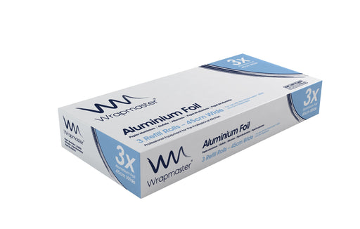 Wrapmaster Aluminium Foil Refill 45cm x 90m (Pack of 3) 24C55 - Catering Safe
