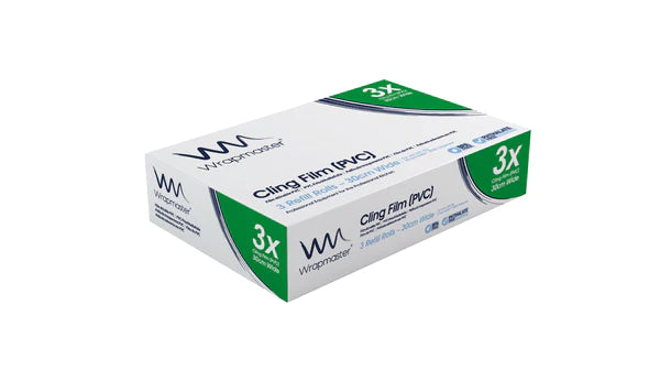 Wrapmaster film for the COMPACT 1500 dispenser 30 x 225m x 3 rolls (31C61) - Catering Safe