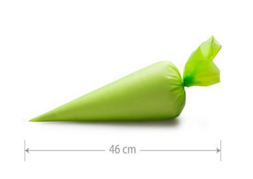 21" Biodegradable comfort green piping bags 100 per roll 3203 - Catering Safe