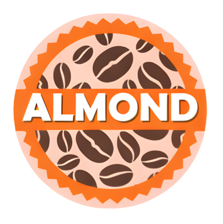 Almond Milk Coffee Shop Barista Labels 20mm 1000 labels per roll - Catering Safe