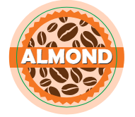 Coffee Shop Barista Labels in dispenser 20mm 1000 labels per rolls full set, Almond, Coconut, Decaf, Hazelnut, Oat, Soya, Syrup