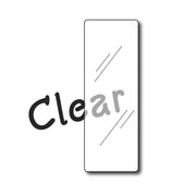 DateCode Genie 2" x 6" Clear Blank Permanent labels 330 labels - Catering Safe