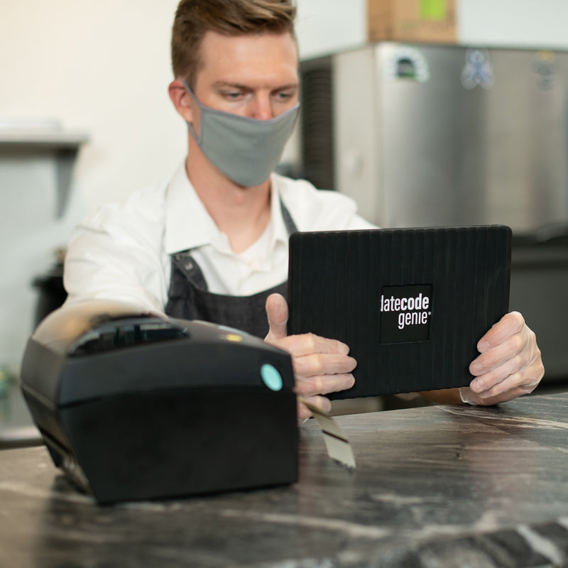 Date Code Genie Lite - Single Standalone Printer and Tablet Solution DCGLITE - Catering Safe