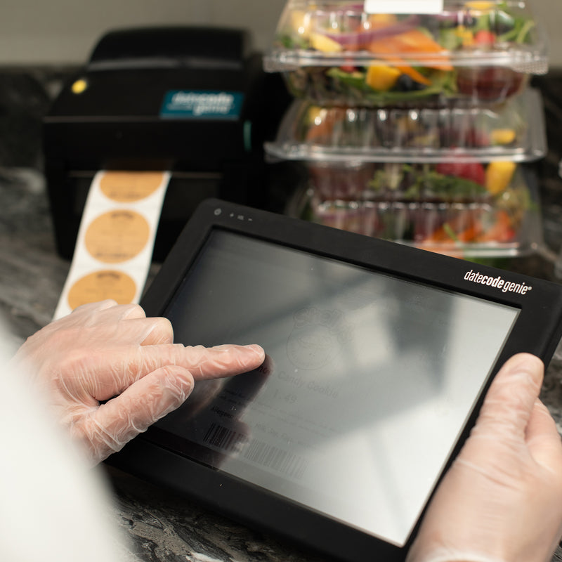 Date Code Genie Lite - Single Standalone Printer and Tablet Solution DCGLITE - Catering Safe