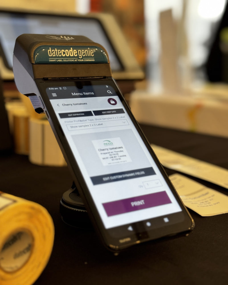 Datecode Genie MINI - Handheld printer with subscription software