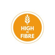 25mm High in Fibre Food Stickers – Nutritional Labels (1000 per Roll) - Catering Safe