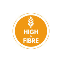25mm High in Fibre Food Stickers – Nutritional Labels (1000 per Roll) - Catering Safe