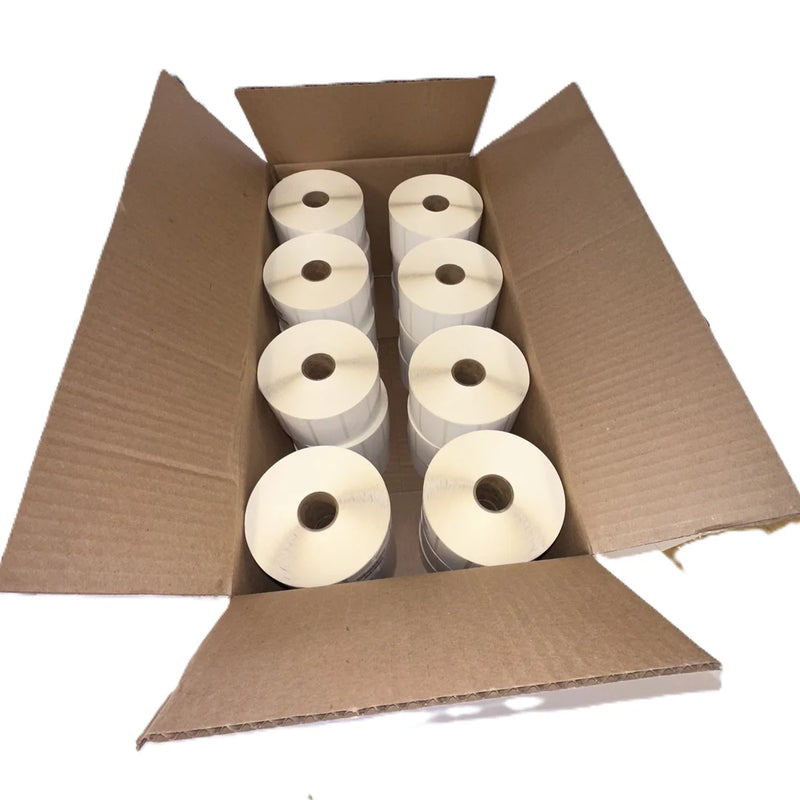 115735 - DuraMark Matt85 and Ithaca Thermal Labels 56mm x 25mm 2000 labels per roll
