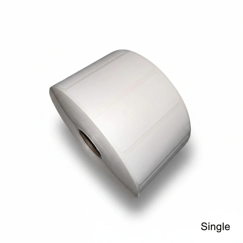 115735 - DuraMark Matt85 and Ithaca Thermal Labels 56mm x 25mm 2000 labels per roll