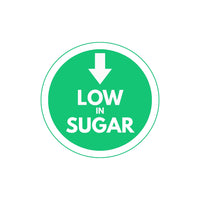 25mm Low in Sugar Food Stickers – Nutritional Labels (1000 per Roll) - Catering Safe