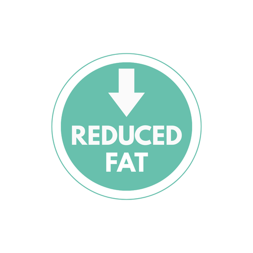 25mm Reduced Fat Stickers – Nutritional Labels (1000 per Roll) - Catering Safe
