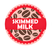 Skimmed Milk Coffee Shop Barista Labels 20mm 1000 labels per roll - Catering Safe