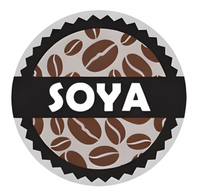 Soya Milk Coffee Shop Barista Labels 20mm 1000 labels per roll - Catering Safe