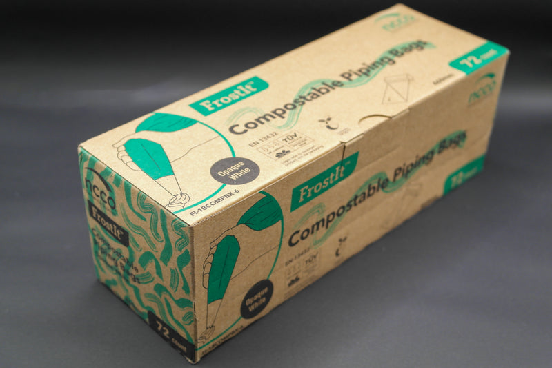 18" Compostable piping bags 72 bags per roll. (460mm) opaque bags - Catering Safe
