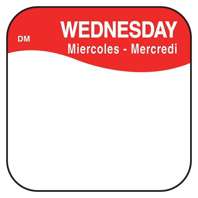 1100373 - Weds - 19mm x 19mm Label DM - Catering Safe