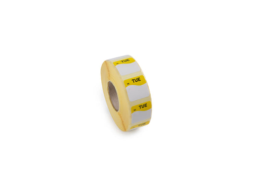 1131982 - Tuesday - 19mm x 19mm Label DuraMark - Catering Safe