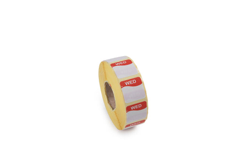 1131983 - Wednesday - 19mm x 19mm Label DuraMark - Catering Safe
