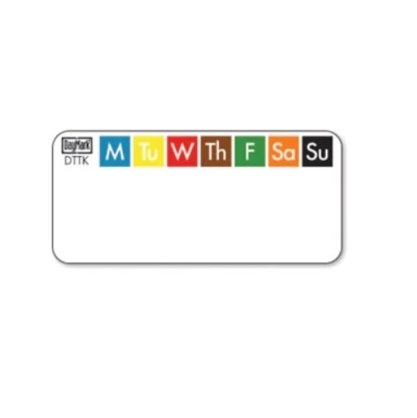 115696 - ToughMark Ithaca & Matt85 Labels 50mm x 25mm DOTW - Catering Safe