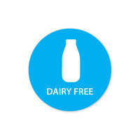 118547 - Dietary Alert Label Dairy Free 25mm - Catering Safe