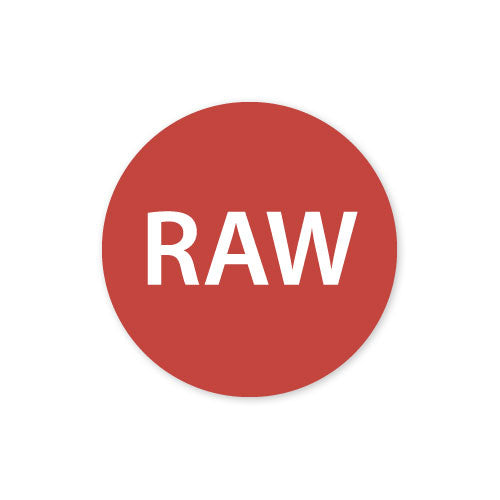 118548 - Dietary Alert Label RAW 25mm - Catering Safe