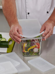118625 - Flexsil lid  Gastronorm Silicone Clear lid 1/1 Full Pan - Catering Safe