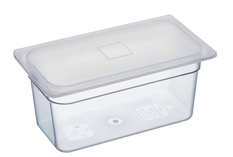 118626 - Flexsil lid  Gastronorm Silicone Clear lid 1/3 Third Pan - Catering Safe