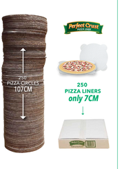 9" Pizza Liners The Perfect Crust™ for perfect crispness and freshness, 250 x per case - Catering Safe