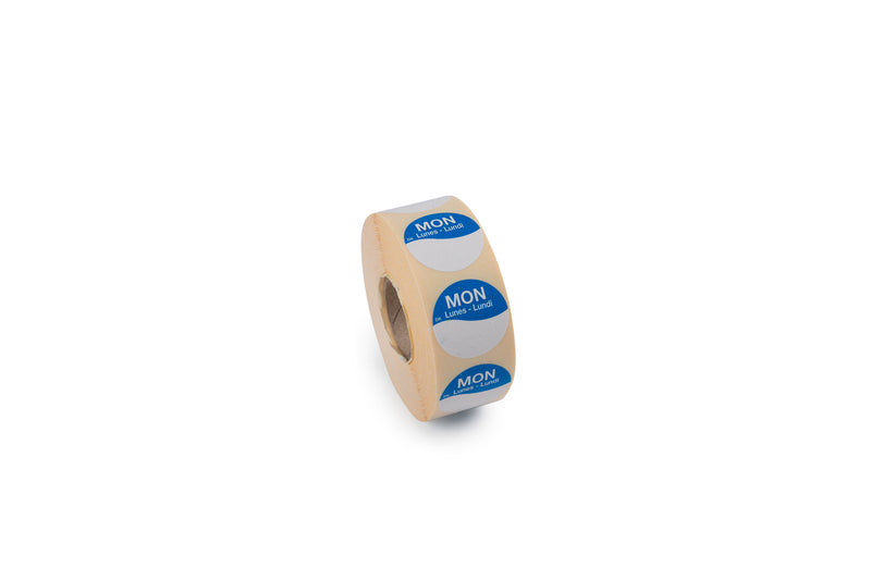 1143921 - Monday- 19mm Circle Label DuraMark - Catering Safe