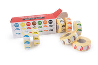 19mm Circle Half/Half Clearview Dayview Dispenser REFILL (All 7 days 1000 labels per roll) - Catering Safe