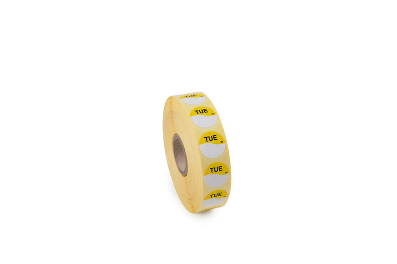 DAYMARK Days of The Week Labels (All 7 Days Included 1000 Labels per roll) Food rotational Labelling, Day dots - Catering Safe